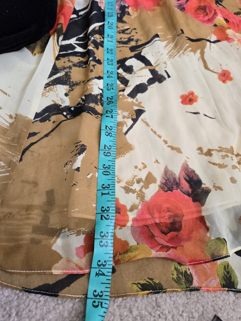 Diane von Furstenberg Silk Botanical Abstract Cream,brown, Pink Midi Dress. 4 - Picture 11 of 12